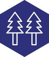 Pine Tree Vector Icon Design