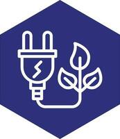 Sustainable Energy Vector Icon Design