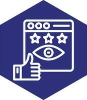 Impression Rate Vector Icon Design