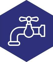 Water Tap Vector Icon Design