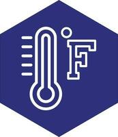 Farenheit Vector Icon Design