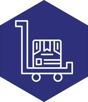 Trolley Vector Icon Design