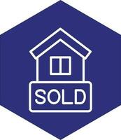 House Sold Vector Icon Design