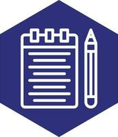 Notepad Vector Icon Design