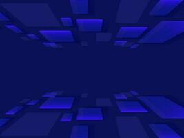 Abstract Geometric Surface Background In Blue Color. vector