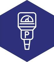 Parking Meter Vector Icon Design