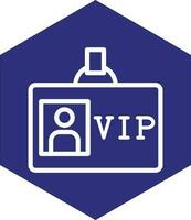 diseño de icono de vector de pase vip