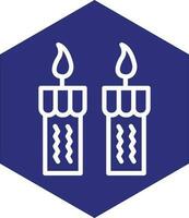 Candles Vector Icon Design