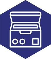 Deep Freezer Vector Icon Design