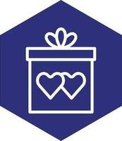 Wedding Gift Vector Icon Design