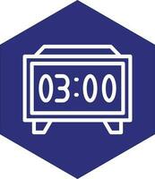 Digital Clock Vector Icon Design