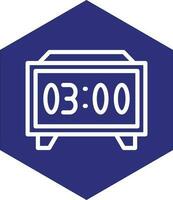 Digital Clock Vector Icon Design