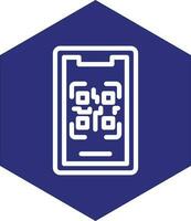 Mobile Qr Code Vector Icon Design