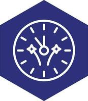 diseño de icono de vector de reloj de año nuevo