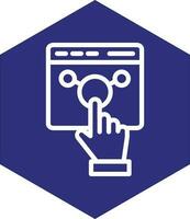Interact Vector Icon Design