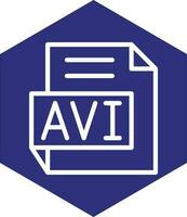 AVI Vector Icon Design