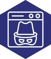Dark Web Vector Icon Design