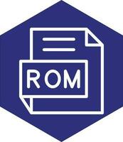 ROM vector icono diseño