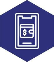 Mobile Wallet Vector Icon Design