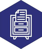 File Drawer Vector Icon Design