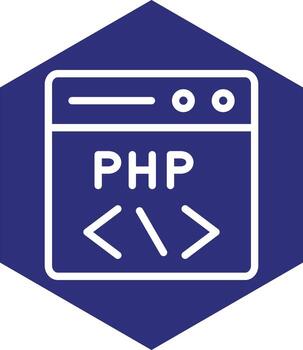php codificación vector icono diseño