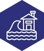Tsunami Vector Icon Design