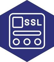 ssl archivo vector icono diseño