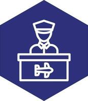 Security Control Vector Icon Design