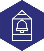 Bell Tower Vector Icon Design