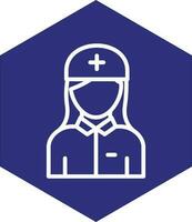 Nurse Vector Icon Design