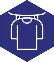 Drying Clothes Vector Icon Design