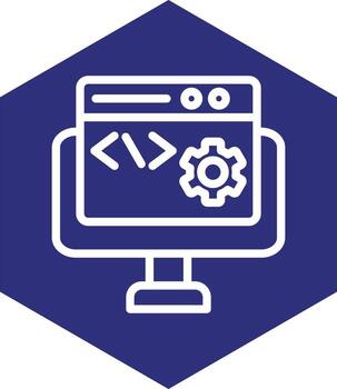 código ajustes vector icono diseño