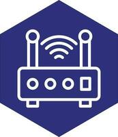 Wireless Router Vector Icon Design