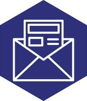 Newsletter Vector Icon Design