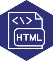 HTML File Vector Icon Design