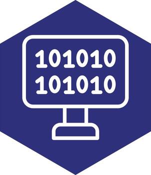 Binary Code Vector Icon Design