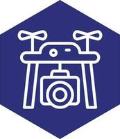 Drone Camera Vector Icon Design