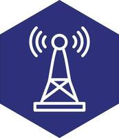 Signal Tower Vector Icon Design