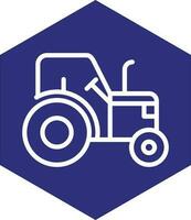 Tractor Vector Icon Design