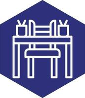 School Desk Vector Icon Design