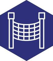 Volleyball Net Vector Icon Design