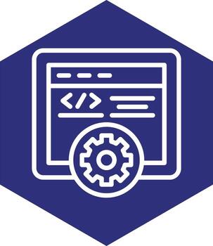diseño de icono de vector de programación web