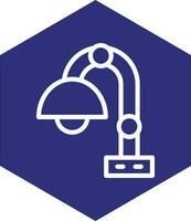 Desk Lamp Vector Icon Design