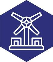 Windmill Vector Icon Design