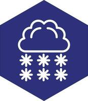 Heavy Snow Vector Icon Design