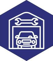 Service Station Vector Icon Design