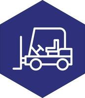 Forklift Vector Icon Design