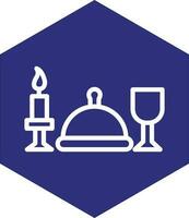 Dinner Vector Icon Design