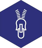 Zipper Vector Icon Design