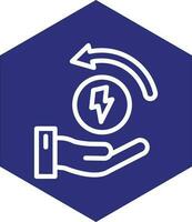 Energy Saving Vector Icon Design